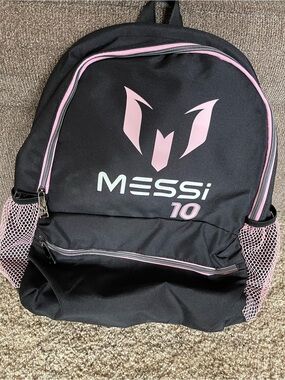 Messi Kids Black & Pink Backpack - Messi 10 NWT